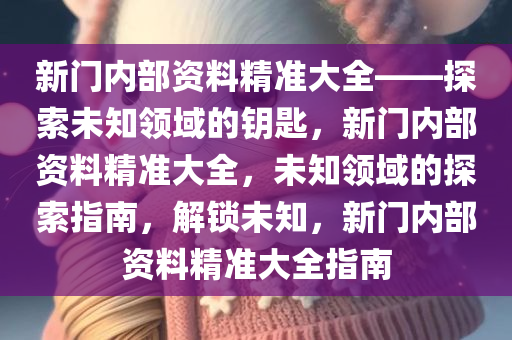 新门内部资料正版公开,新门内部资料正版公开，探索知识的新纪元