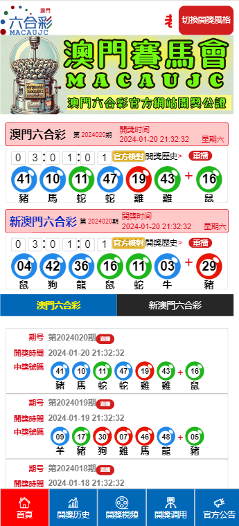 新澳门六开奖结果今天,新澳门六开奖结果今天的影响力与魅力